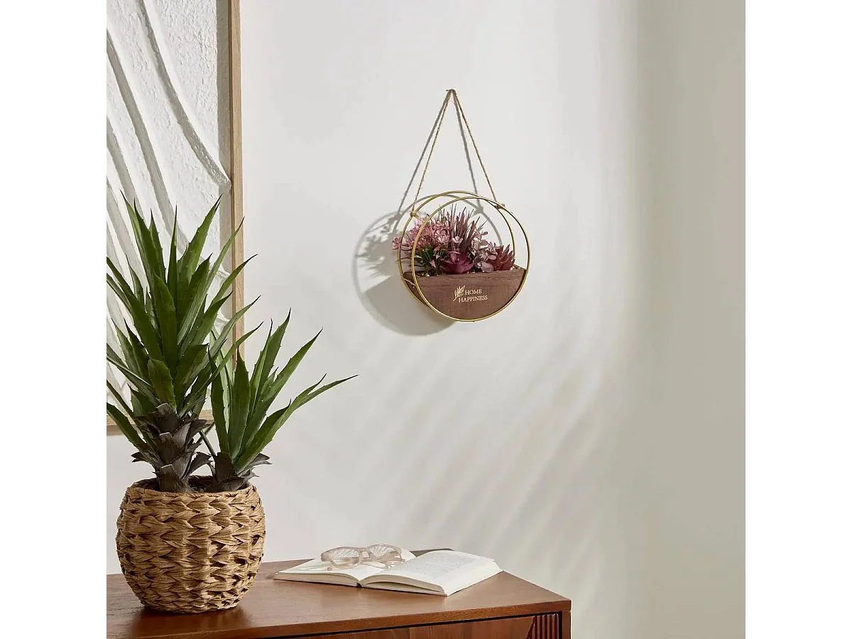 Plante Artificielle à Suspendre "Krist" 20cm Marron