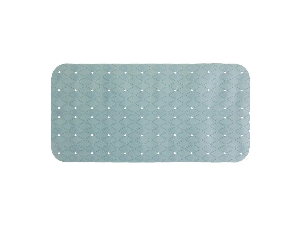 Fond de Bain PVC "Diamond" 35x70cm Bleu Arctique