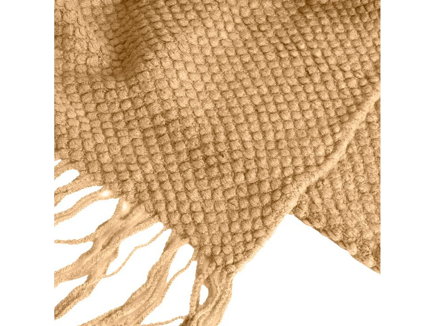 Couverture plaid marron 130x170cm DENARLA - SACASA