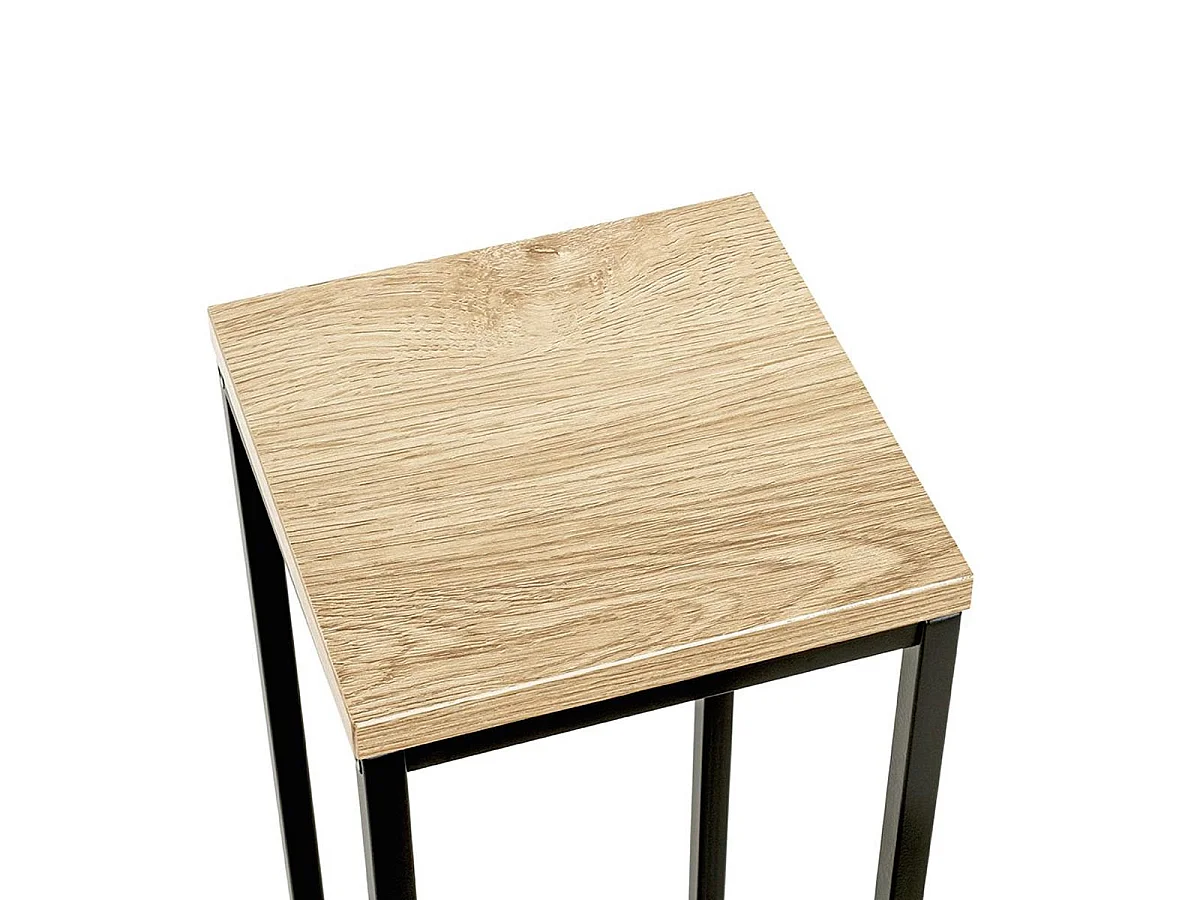 Sellette Design "Waldo" 54cm Naturel & Noir
