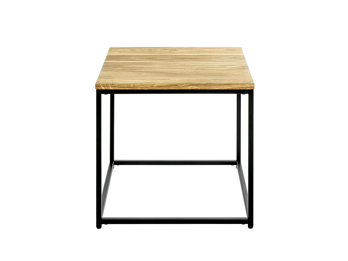 Table d'Appoint "Pika" 45cm Chêne & Noir