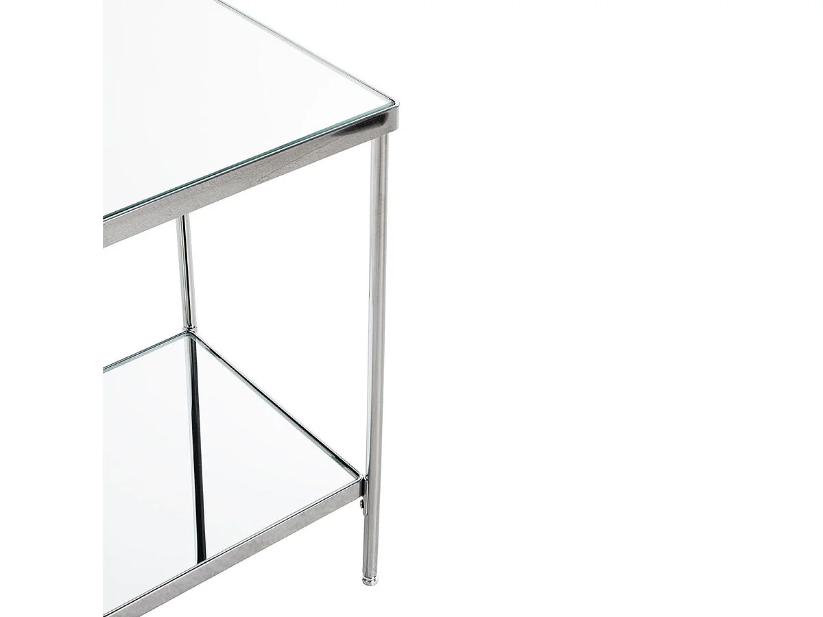 Table d'Appoint Design Carrée "Palace" 46cm Chrome