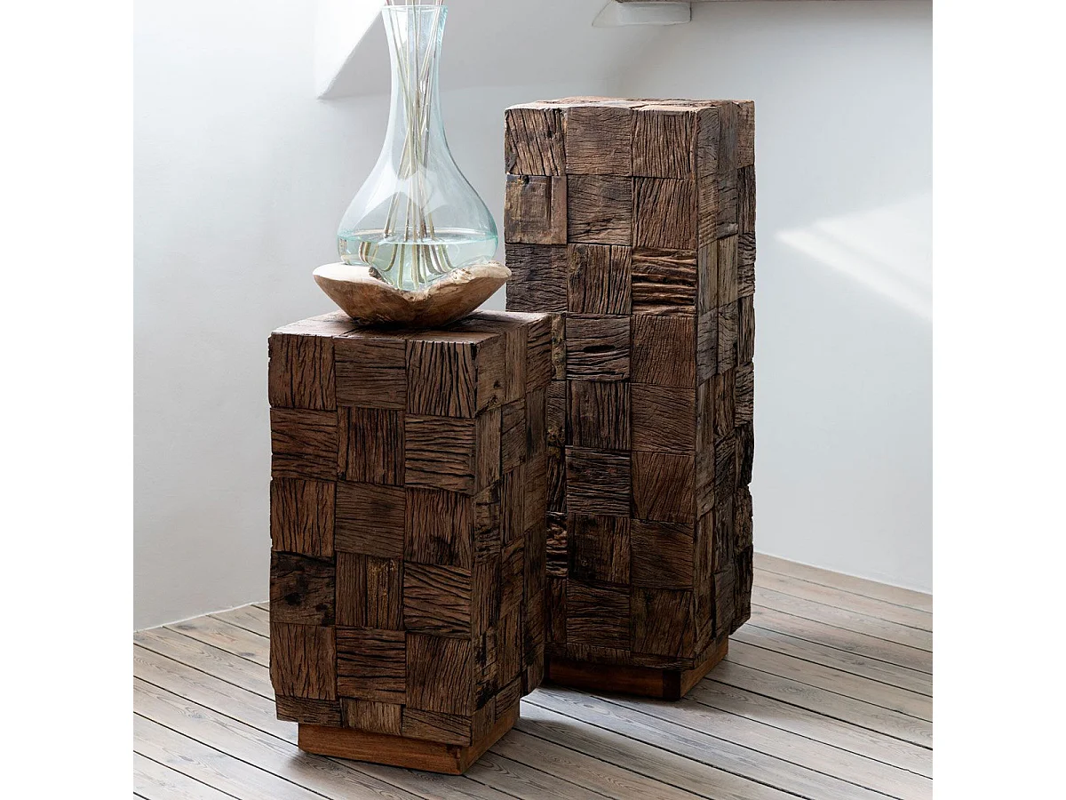 Sellette Déco en Bois "Evasion" 90cm Marron