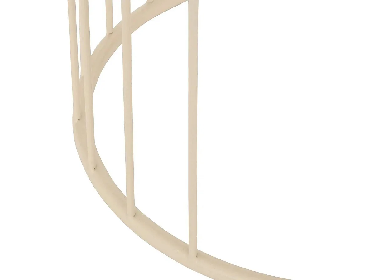 Table d'Appoint Design Métal "Kobu" 52cm Beige