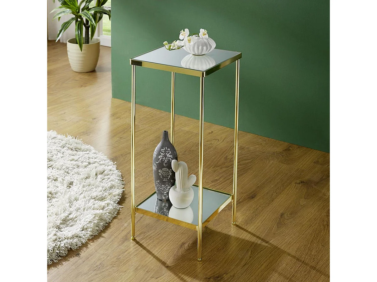 Sellette Design Carrée "Palace" 66cm Or