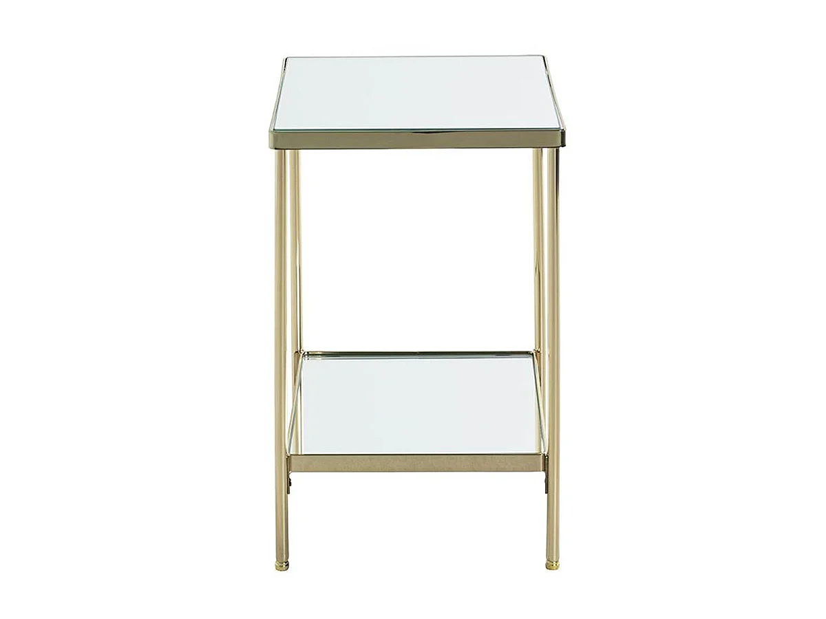 Table d'Appoint Carrée Design "Palace" 46cm Or