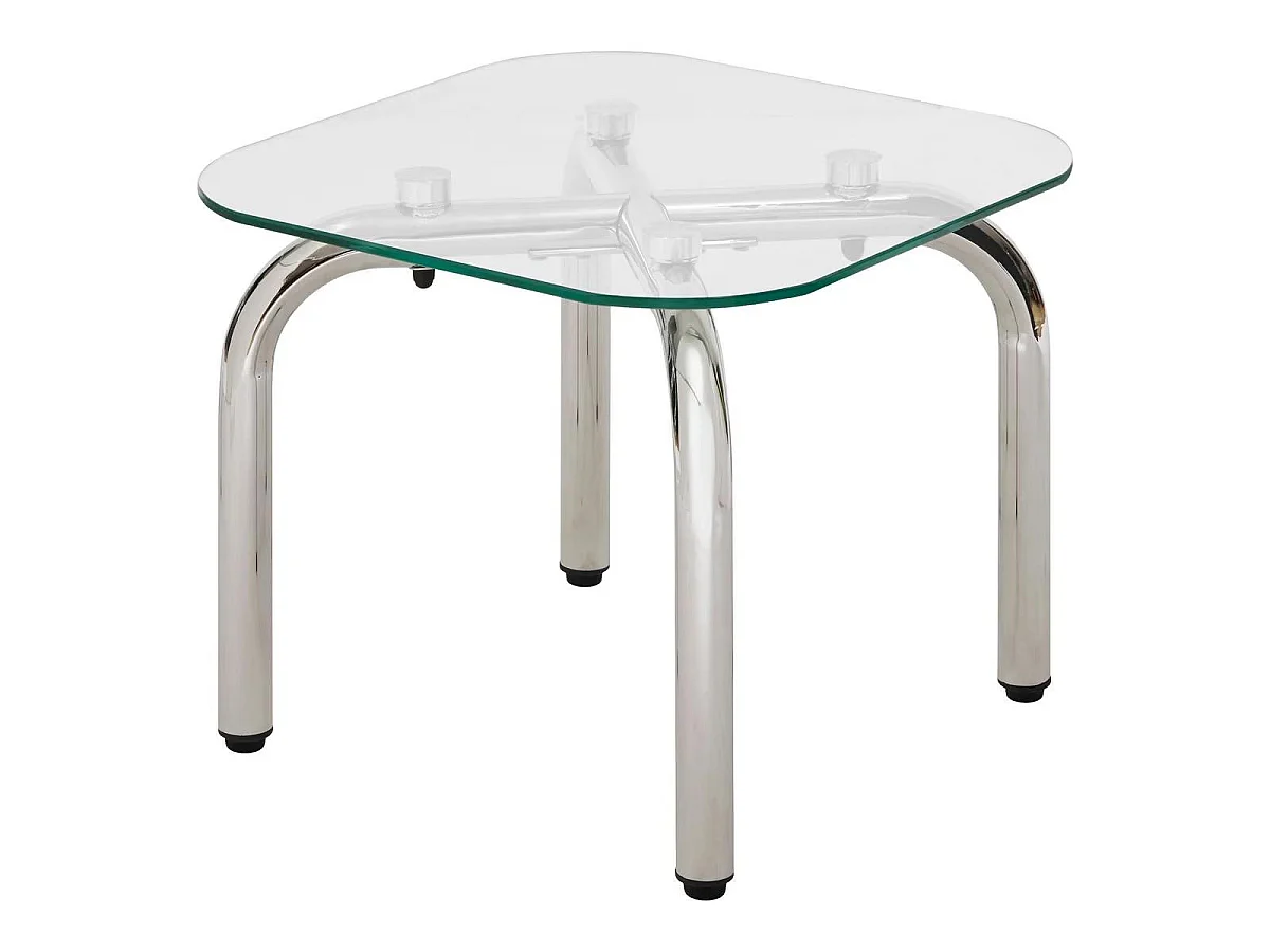 Lot de 2 Tables d'Appoint "Hecate" 50cm Chromé