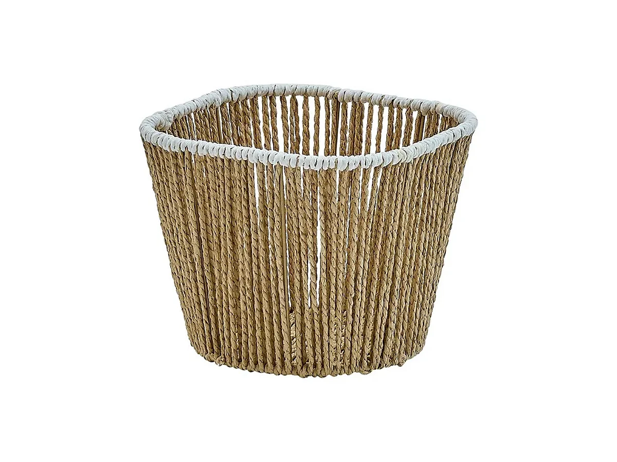Table d'Appoint & 2 Paniers "Banjo" 37cm Beige