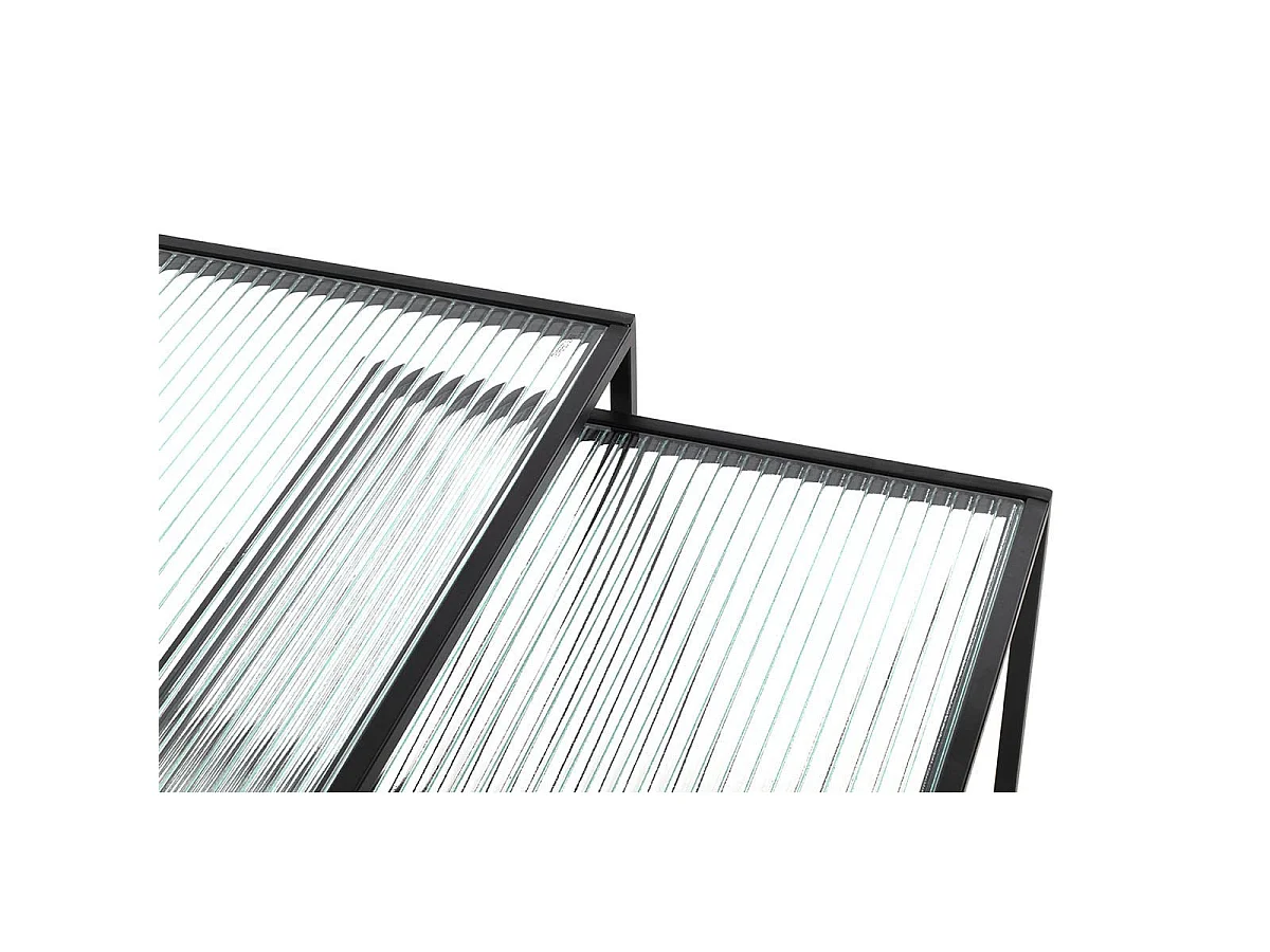 Lot de 2 Tables Gigognes "Park" 49cm Noir