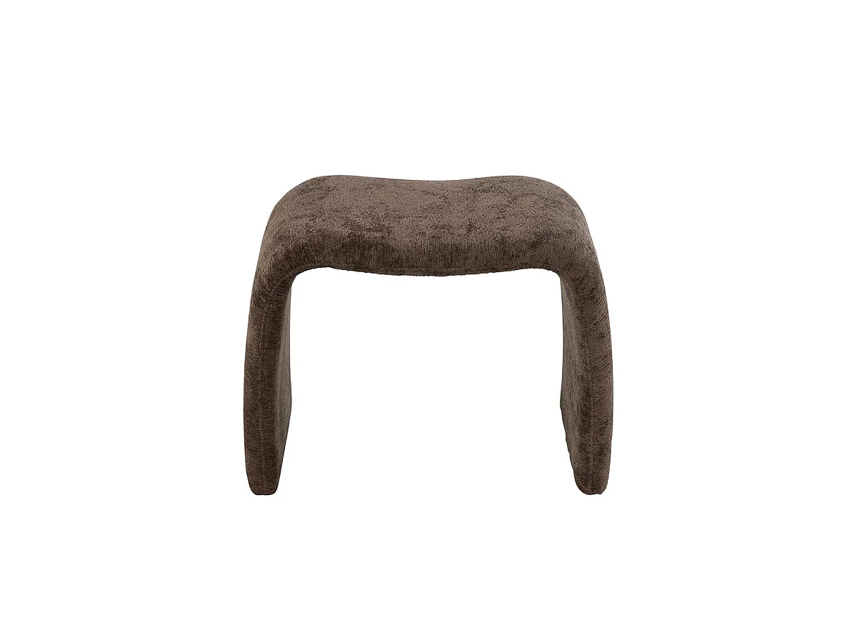 Pouf Design "Anise" 61cm Marron Foncé