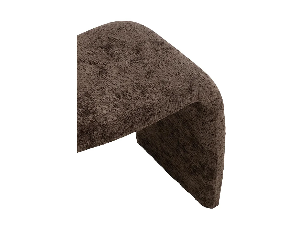 Pouf Design "Anise" 61cm Marron Foncé