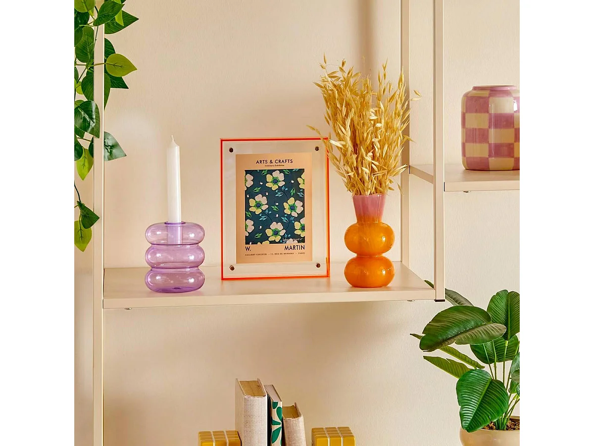 Soliflore Design en Verre "Poolside" 14cm Orange