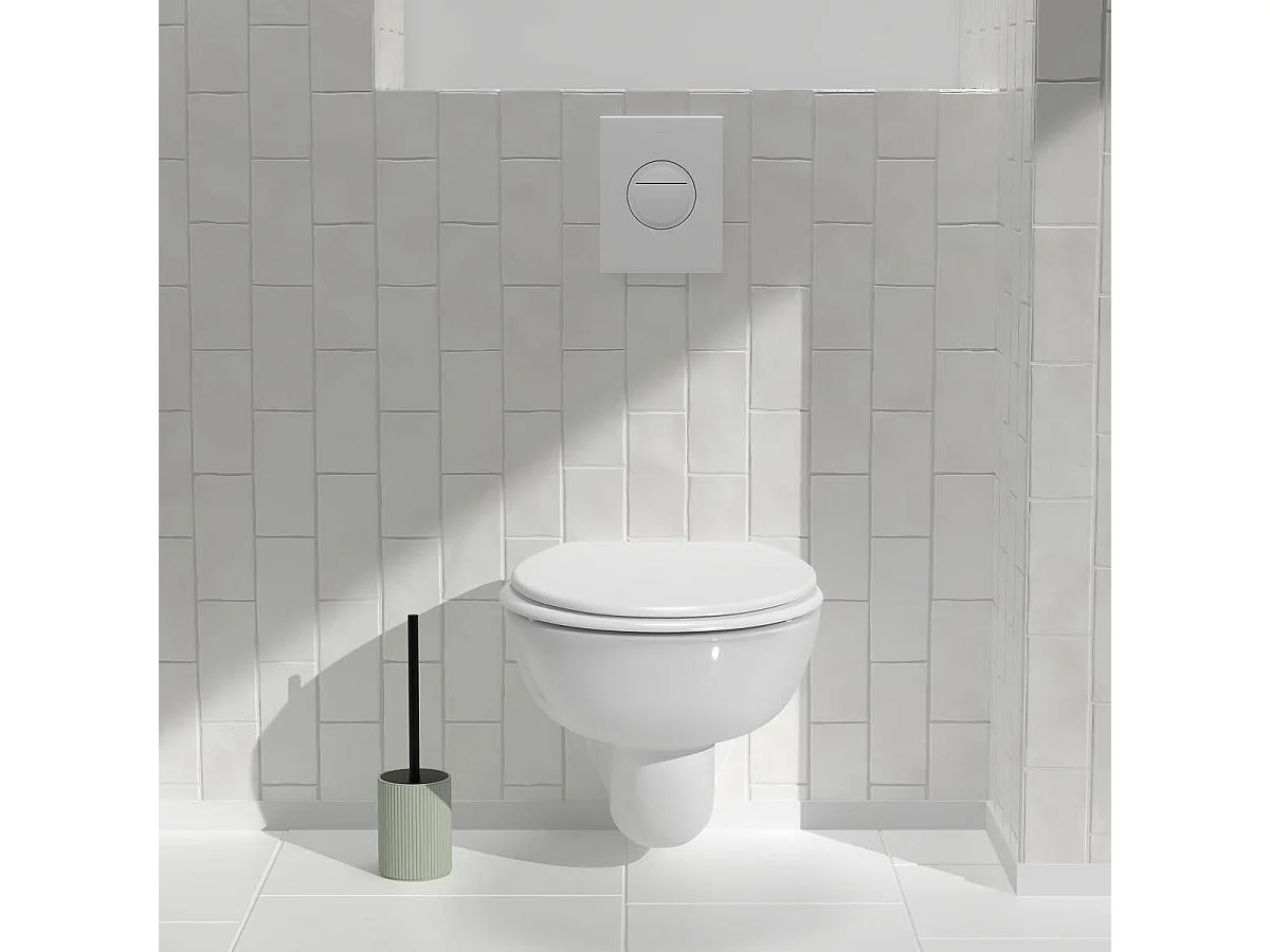 Brosse WC Design "Abraham" 39cm Vert