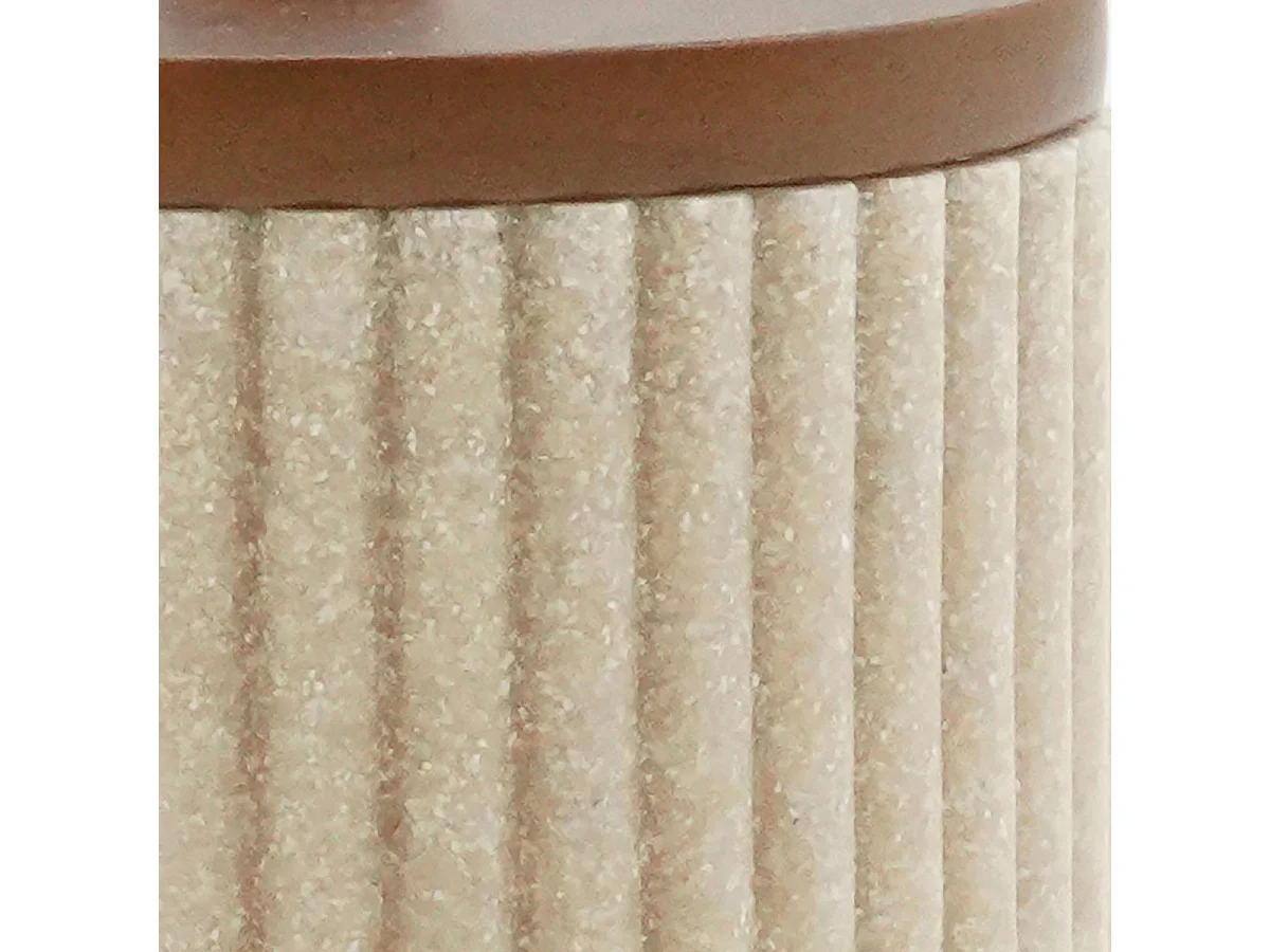 Pot à Cotons Design "Niagara" 10cm Naturel