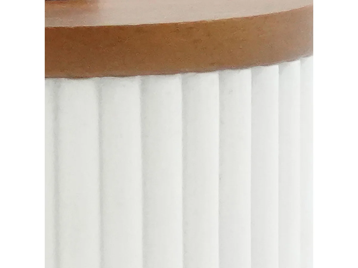 Pot à Cotons Design "Niagara" 10cm Blanc