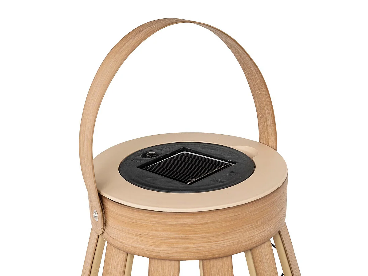 Lanterne d'Extérieur Solaire "Aria" 34cm Naturel