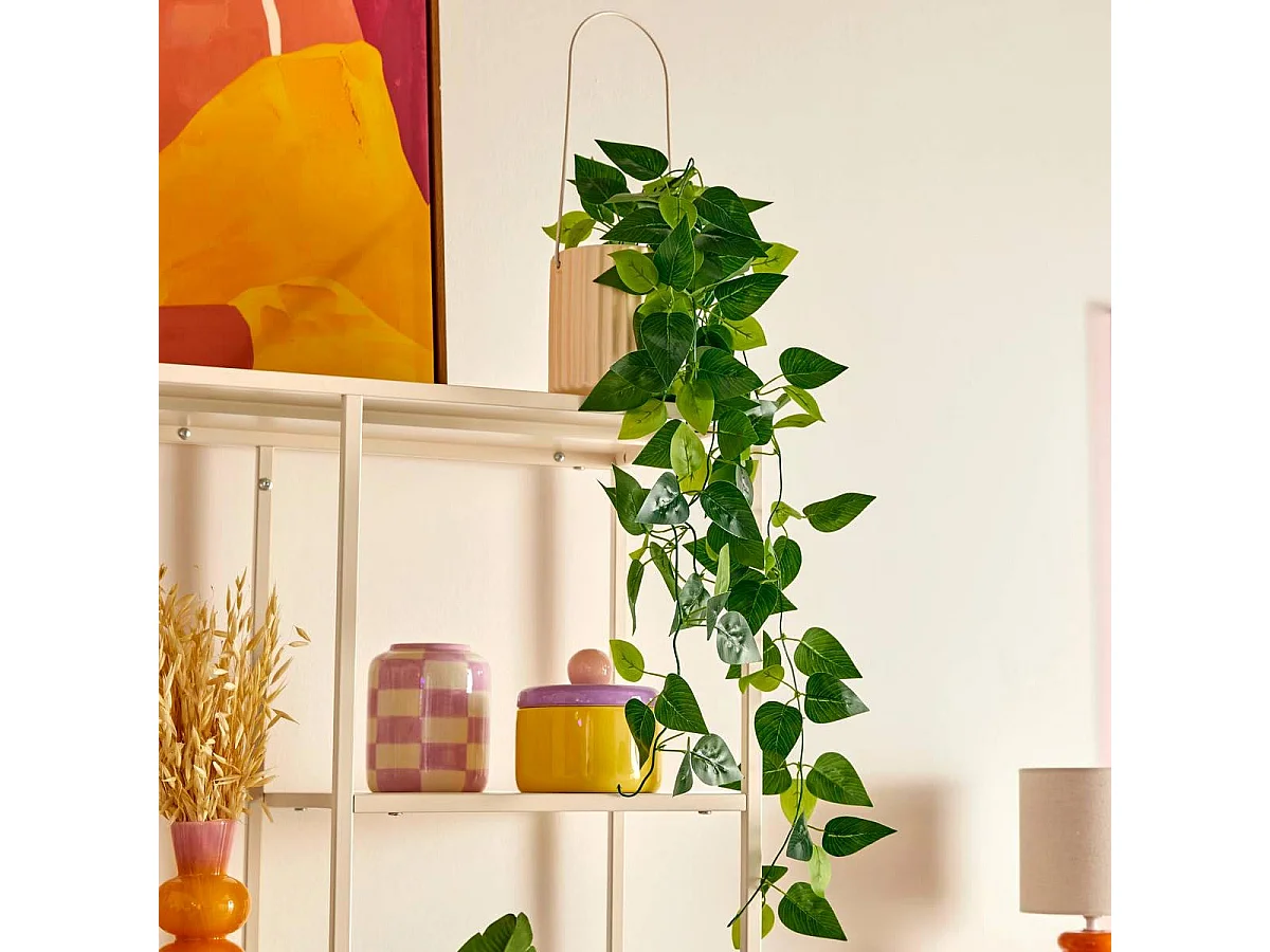 Plante Artificielle à Suspendre "Poolside" 82cm Beige