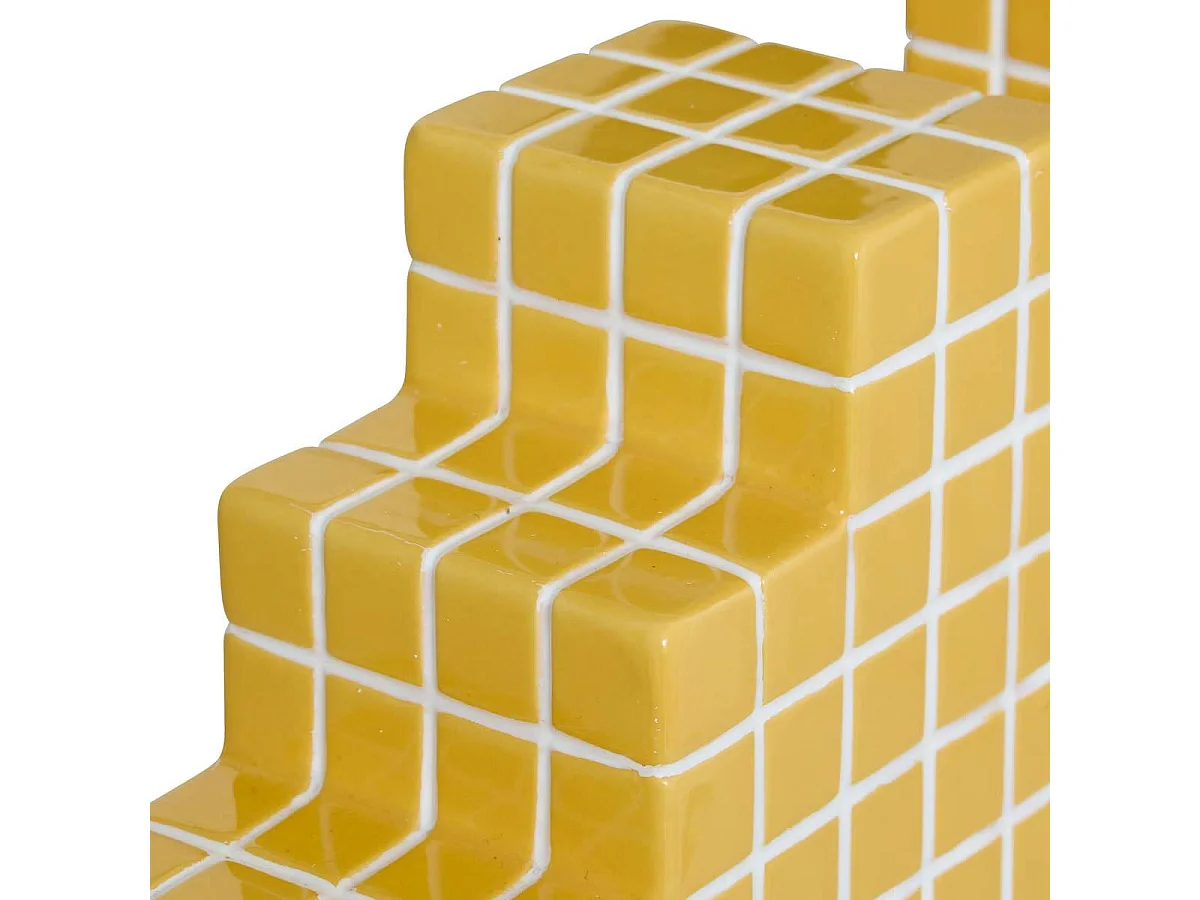 Lot de 2 Serre-livres en Céramique "Poolside" 14cm Jaune