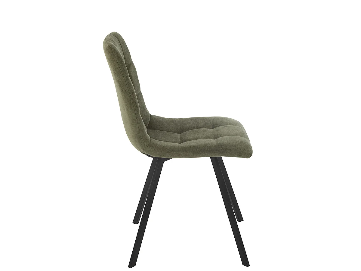 Chaise Matelassée "Clark" 85cm Vert