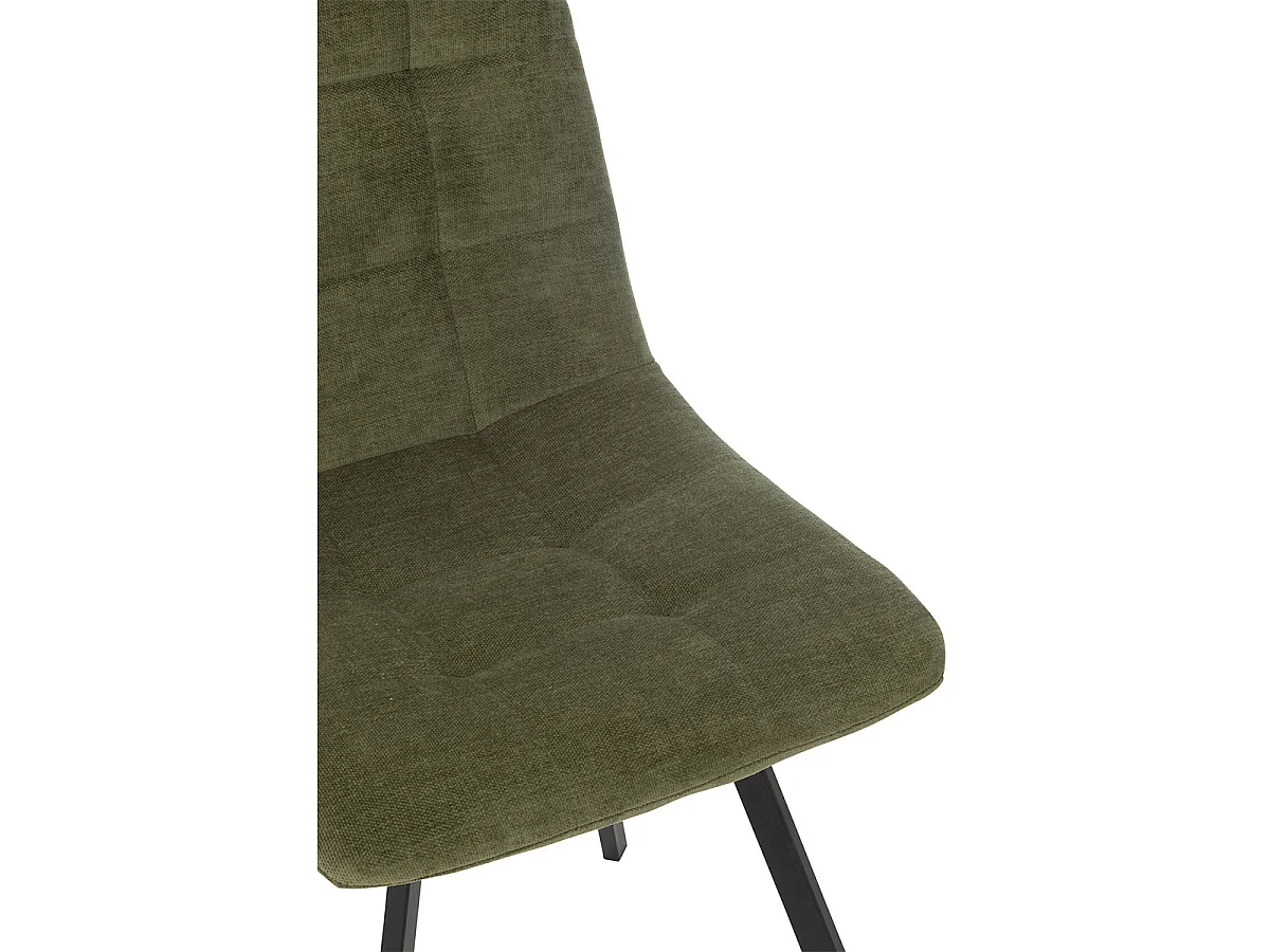 Chaise Matelassée "Clark" 85cm Vert