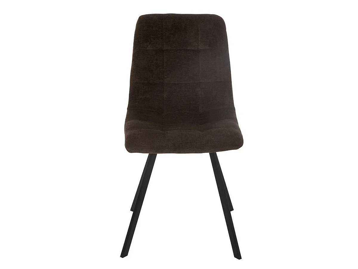 Chaise Matelassée "Clark" 85cm Marron