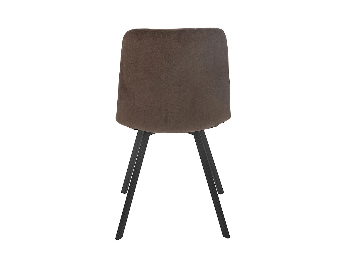 Chaise Matelassée "Clark" 85cm Marron