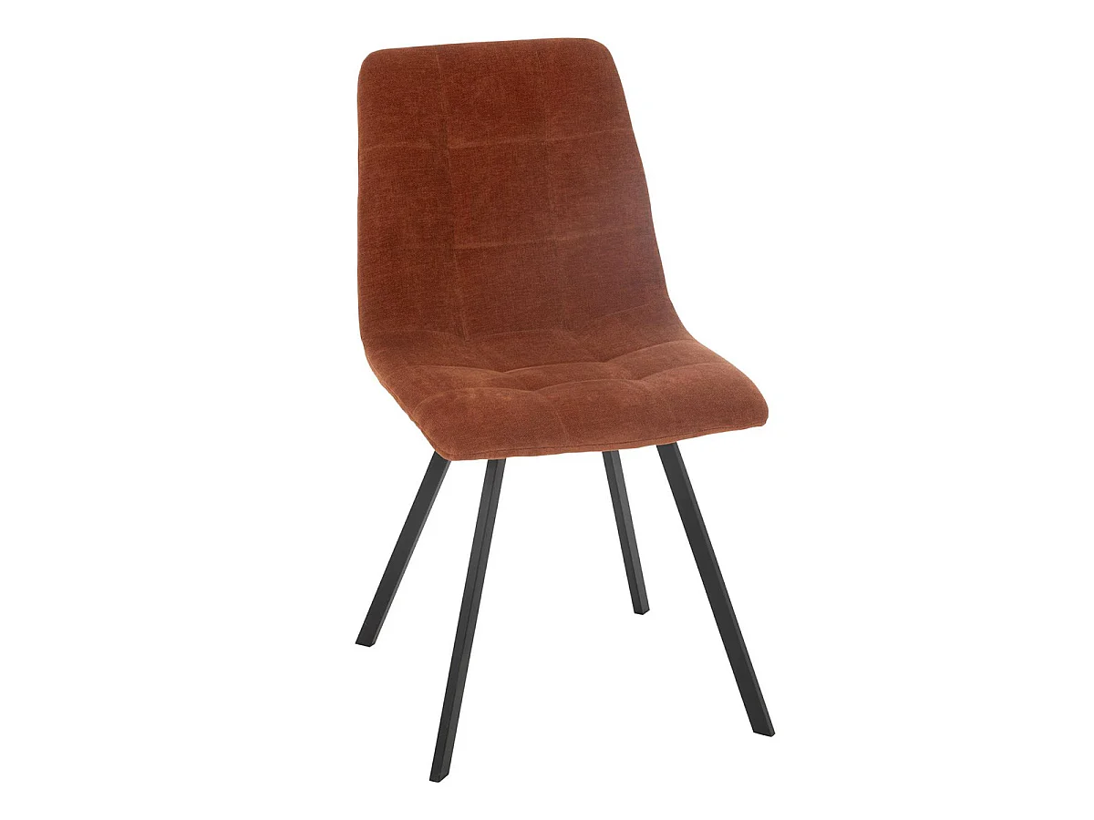 Chaise Matelassée "Clark" 85cm Rouille