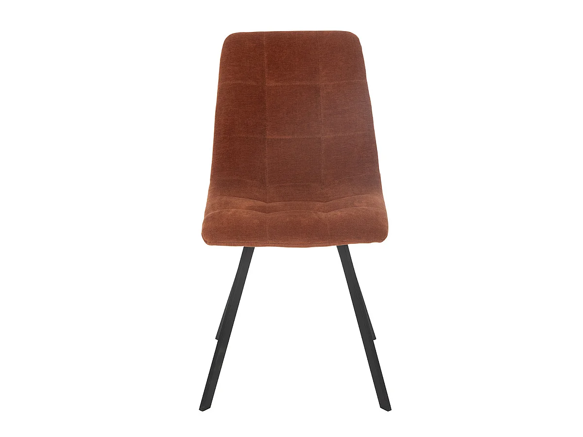 Chaise Matelassée "Clark" 85cm Rouille