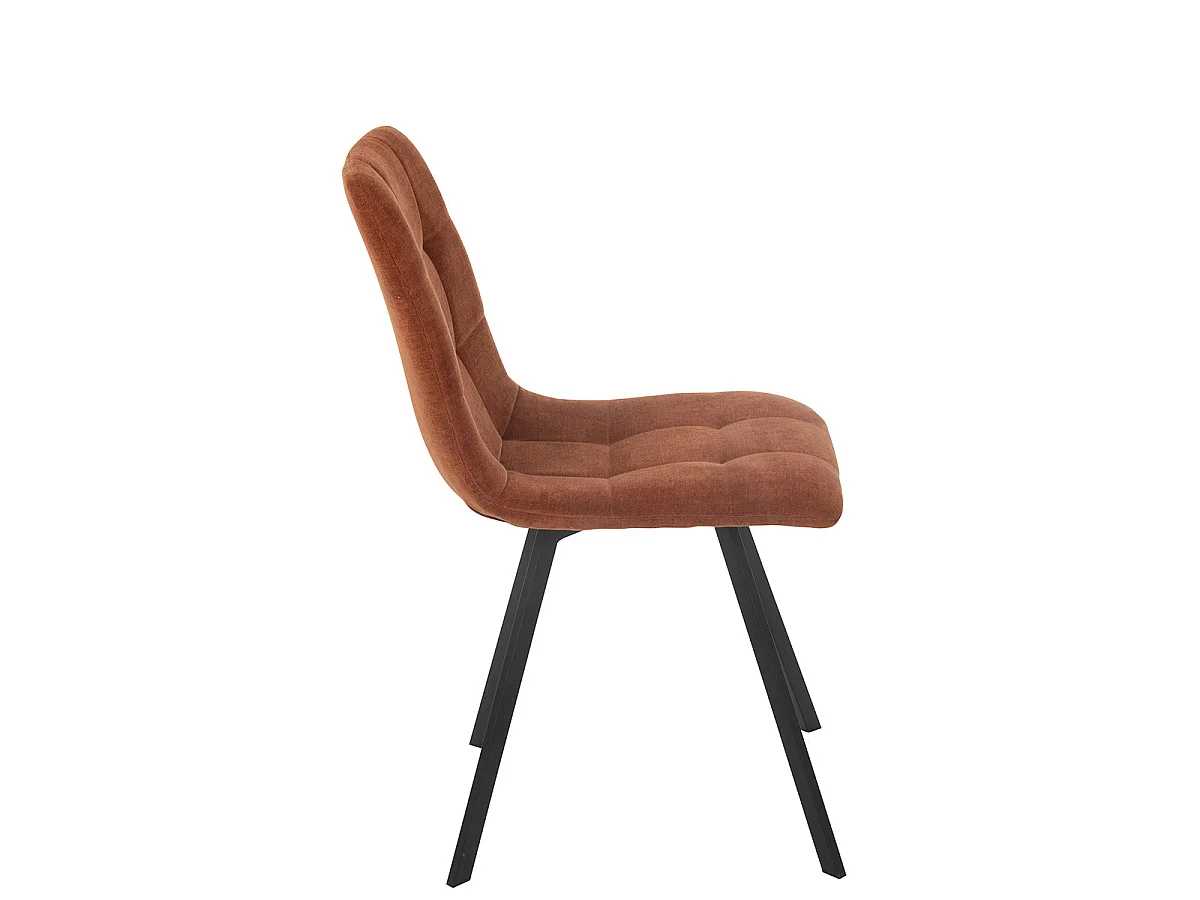 Chaise Matelassée "Clark" 85cm Rouille