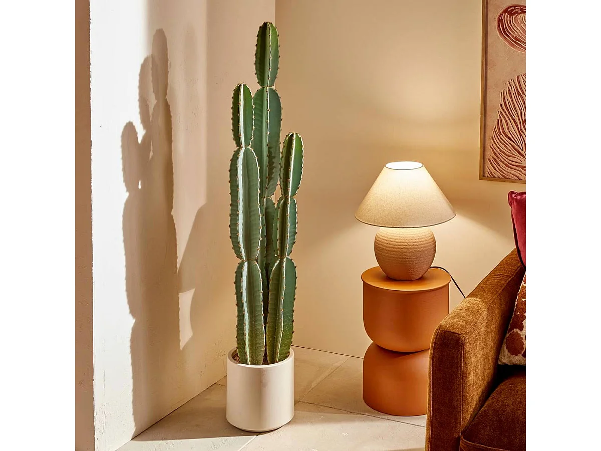 Cactus 3 Troncs en Pot "Sien" 132cm Vert