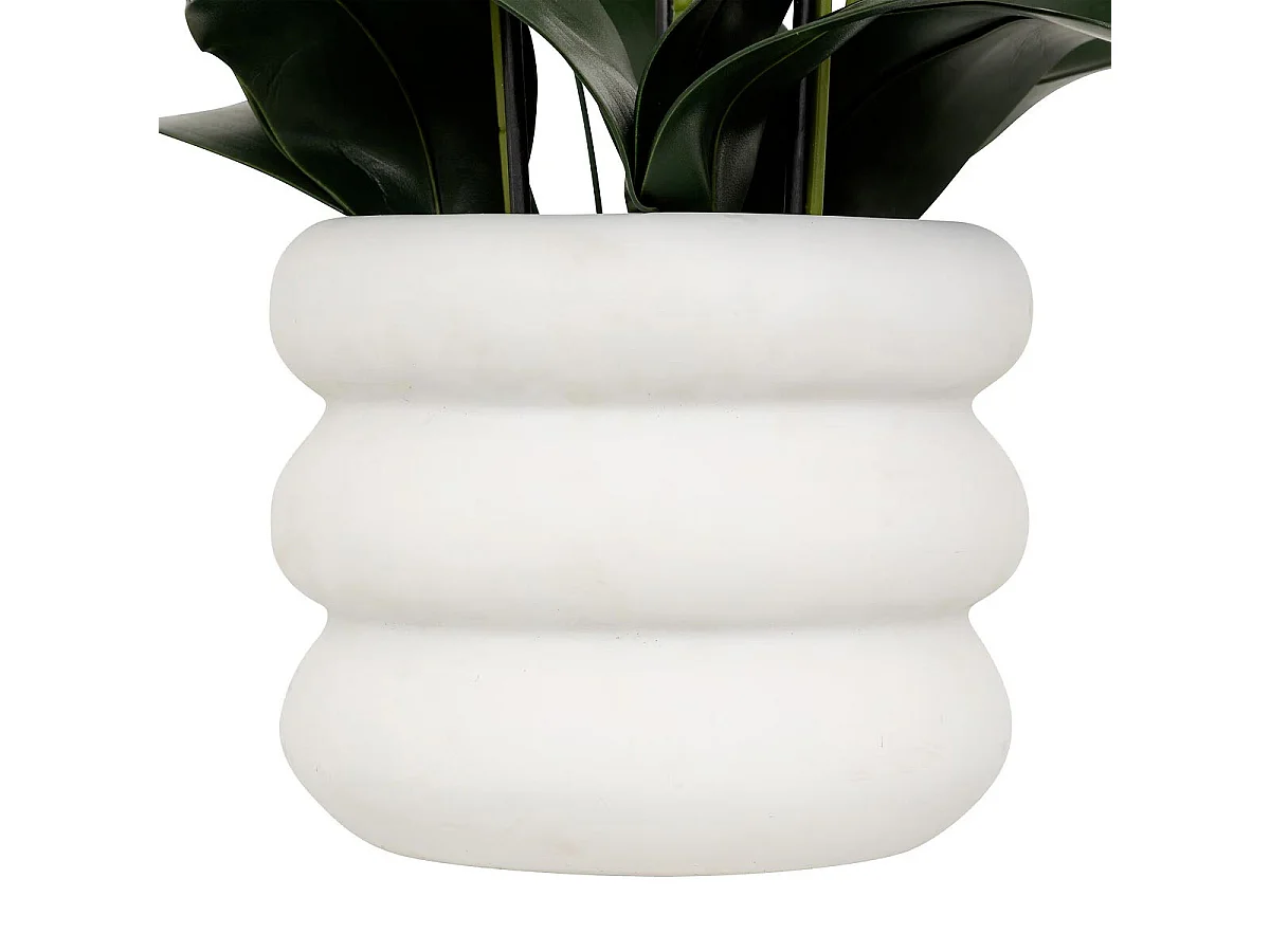 Orchidée Artificielle en Pot "Mick" 80cm Blanc