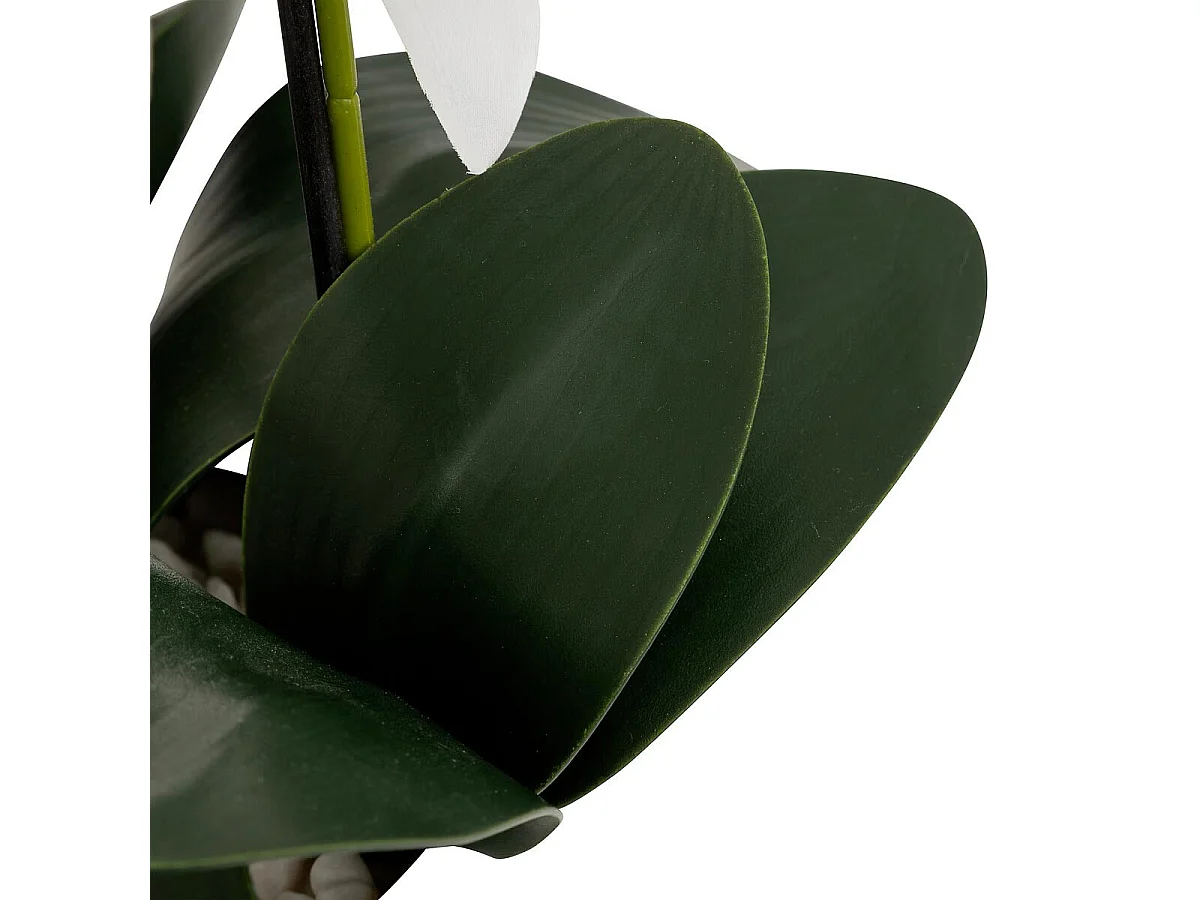 Orchidée Artificielle en Pot "Mick" 80cm Blanc