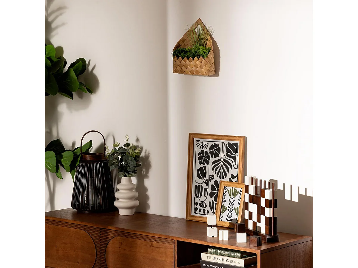 Plantes Artificielles à Suspendre "Jika" 28cm Naturel