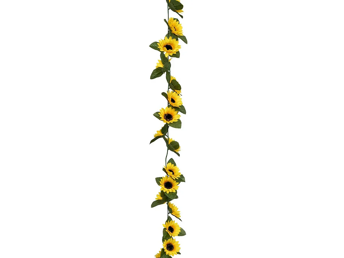 Guirlande de Tournesols Artificiels "Naki" 180cm Jaune