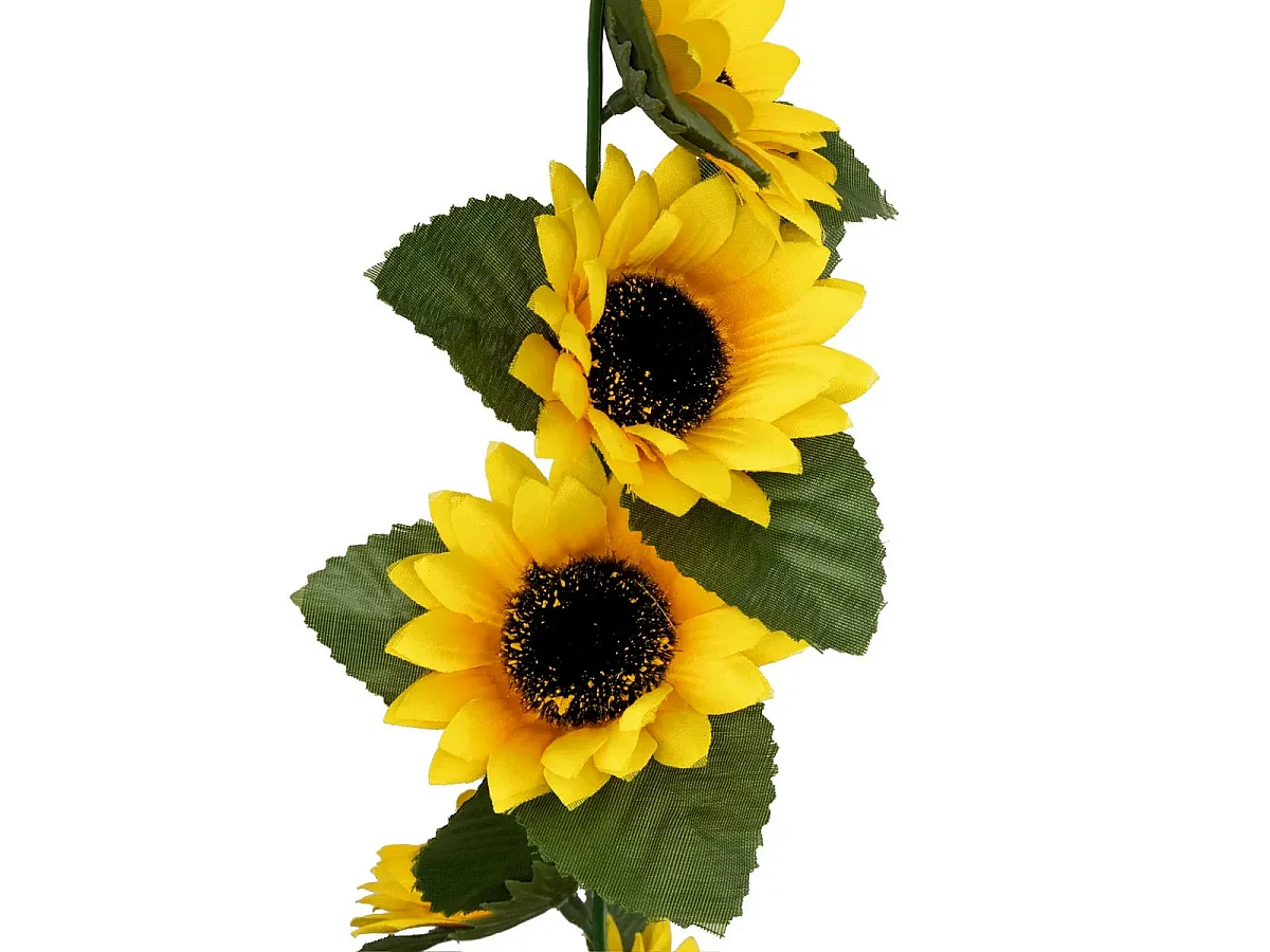 Guirlande de Tournesols Artificiels "Naki" 180cm Jaune