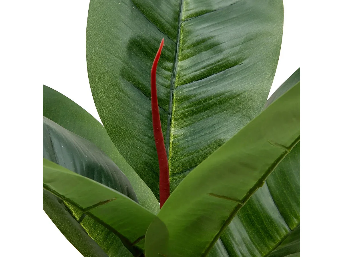 Ficus Artificiel en Pot "Sky" 54cm Vert & Argent