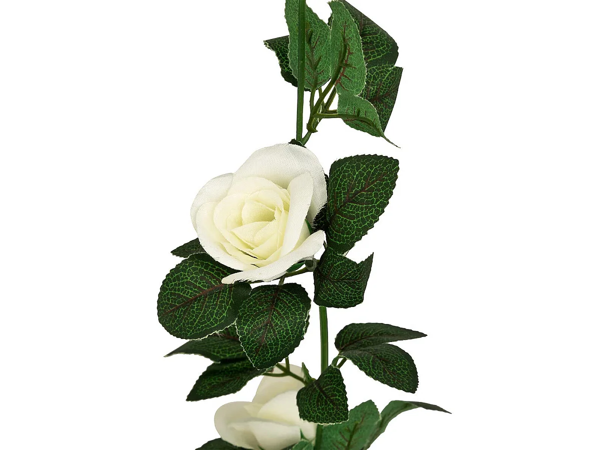 Guirlande Artificielle de Roses "Naki" 230cm Blanc