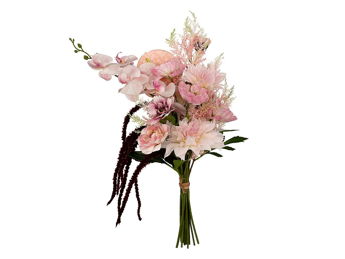 Bouquet Artificiel Composé "Wild Romance" 60cm Rose