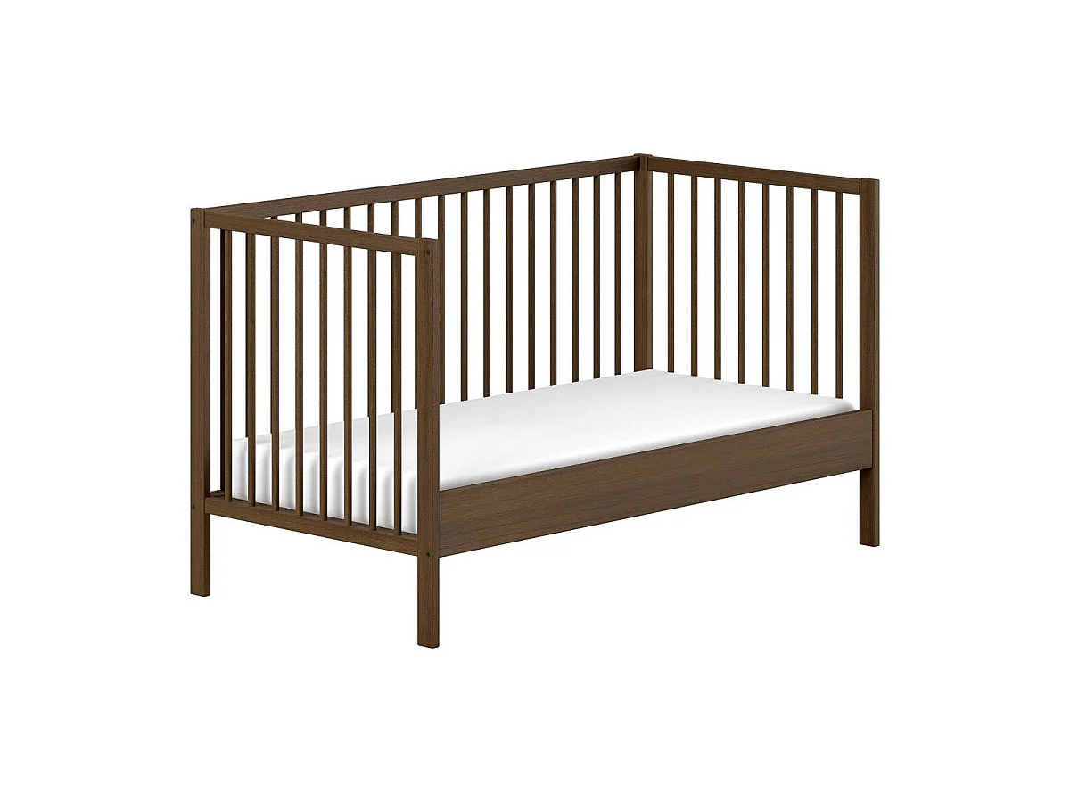 Lit Bébé à Barreaux "Dino" 70x140cm Marron