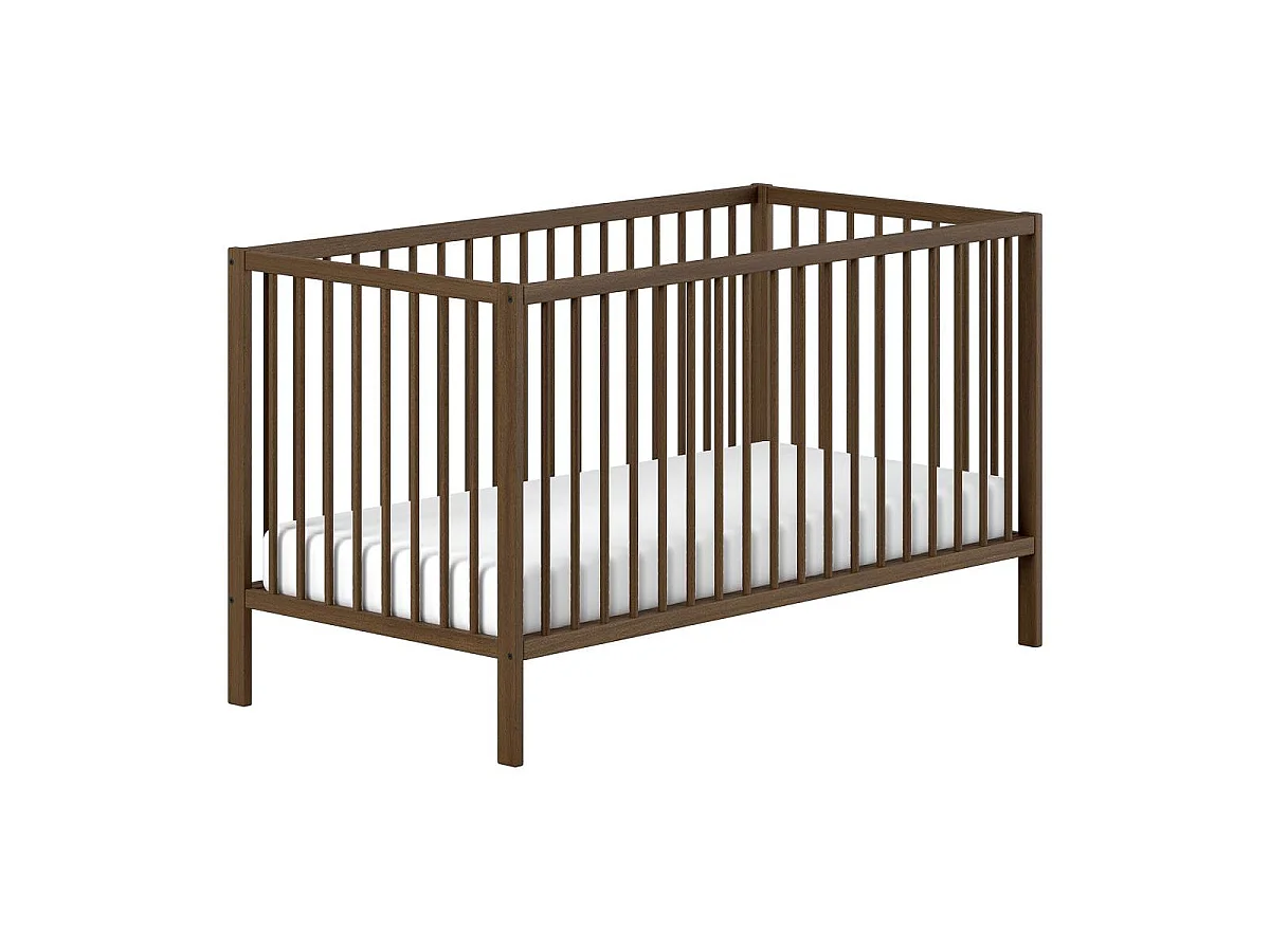 Lit Bébé à Barreaux "Dino" 70x140cm Marron