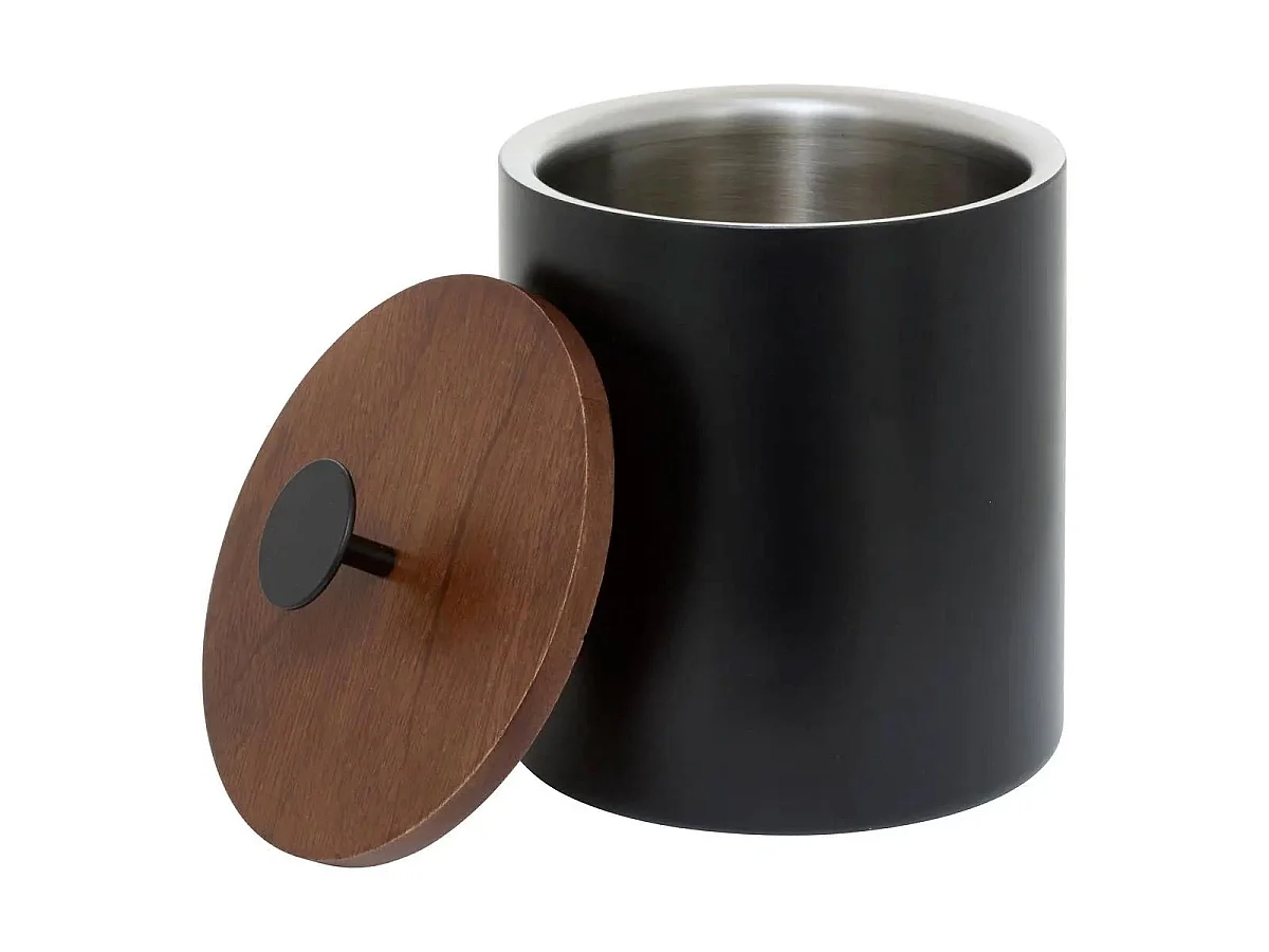 Seau à Glace en Inox "Double Paroi" 19cm Noir