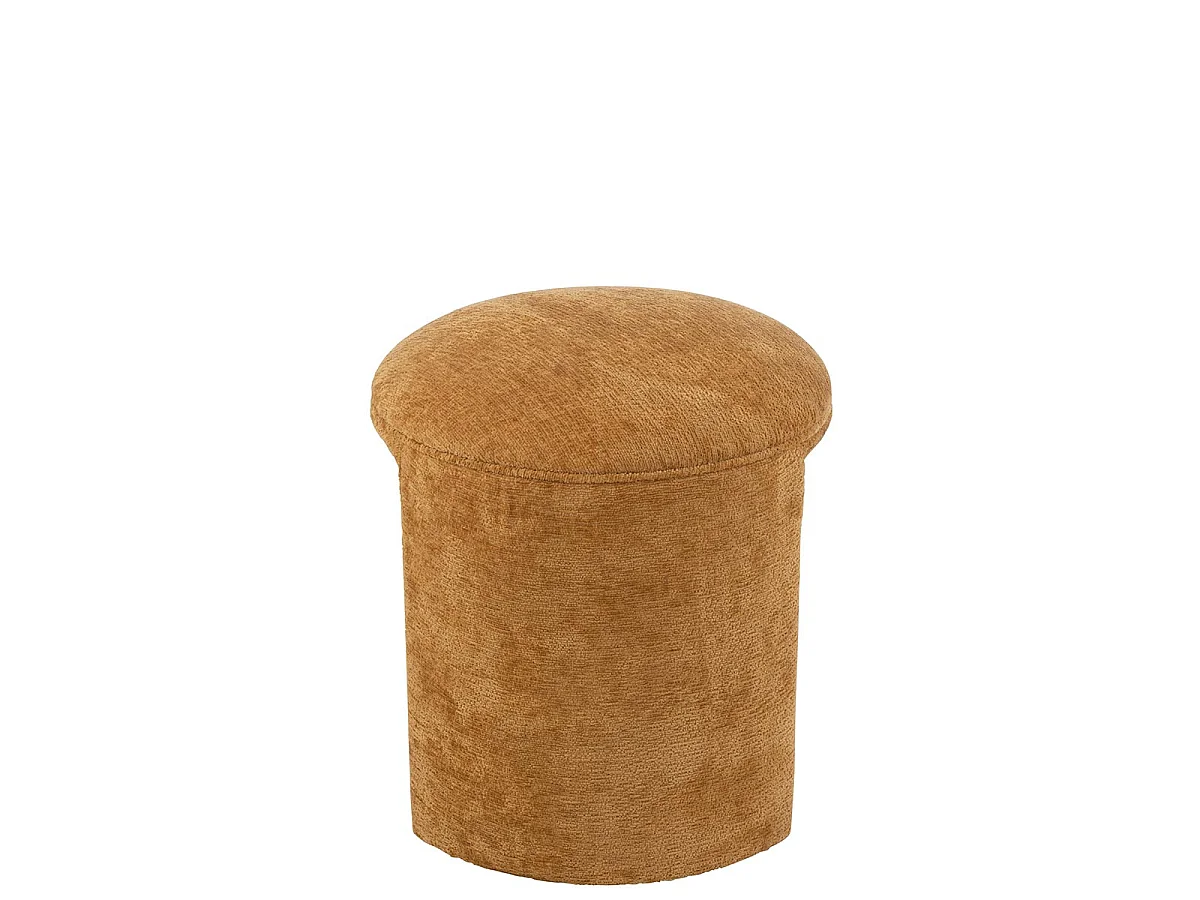 Pouf Rond Design "Anise" 44cm Ocre
