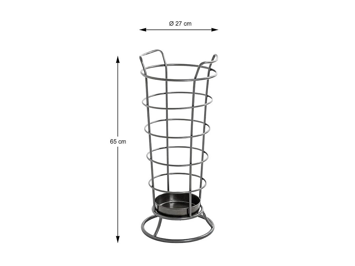Porte-Parapluie Design "Rondo" 65cm Anthracite