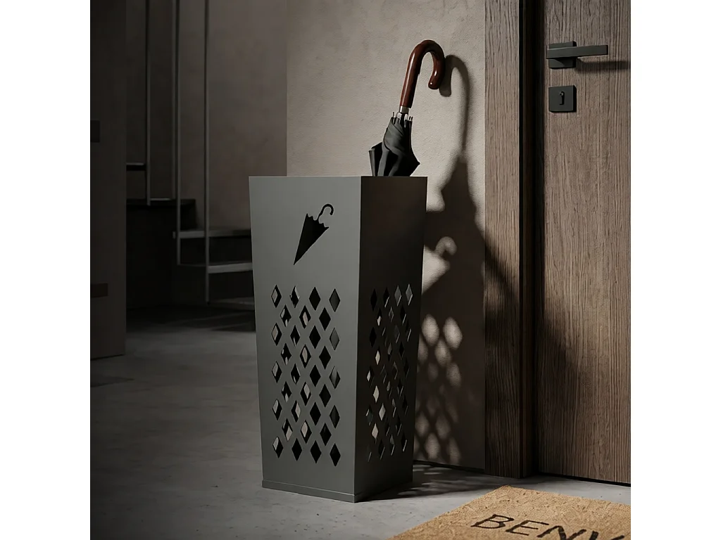 Porte-Parapluie en Métal "Umbrella" 48cm Gris