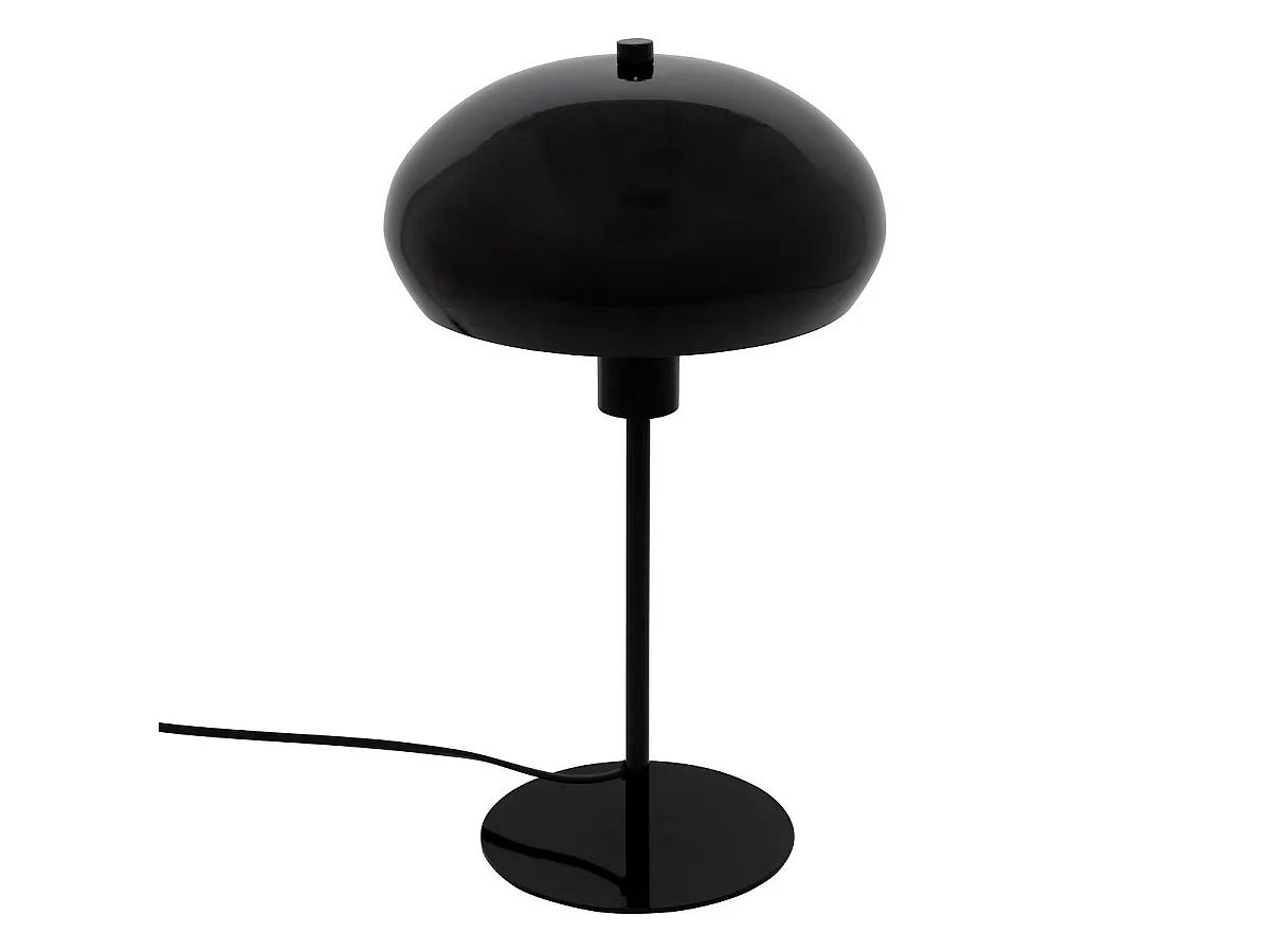 Lampe à Poser Champignon "Savio" 38cm Noir