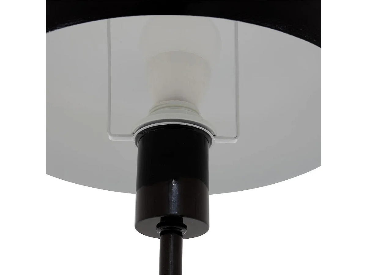 Lampe à Poser Champignon "Savio" 38cm Noir