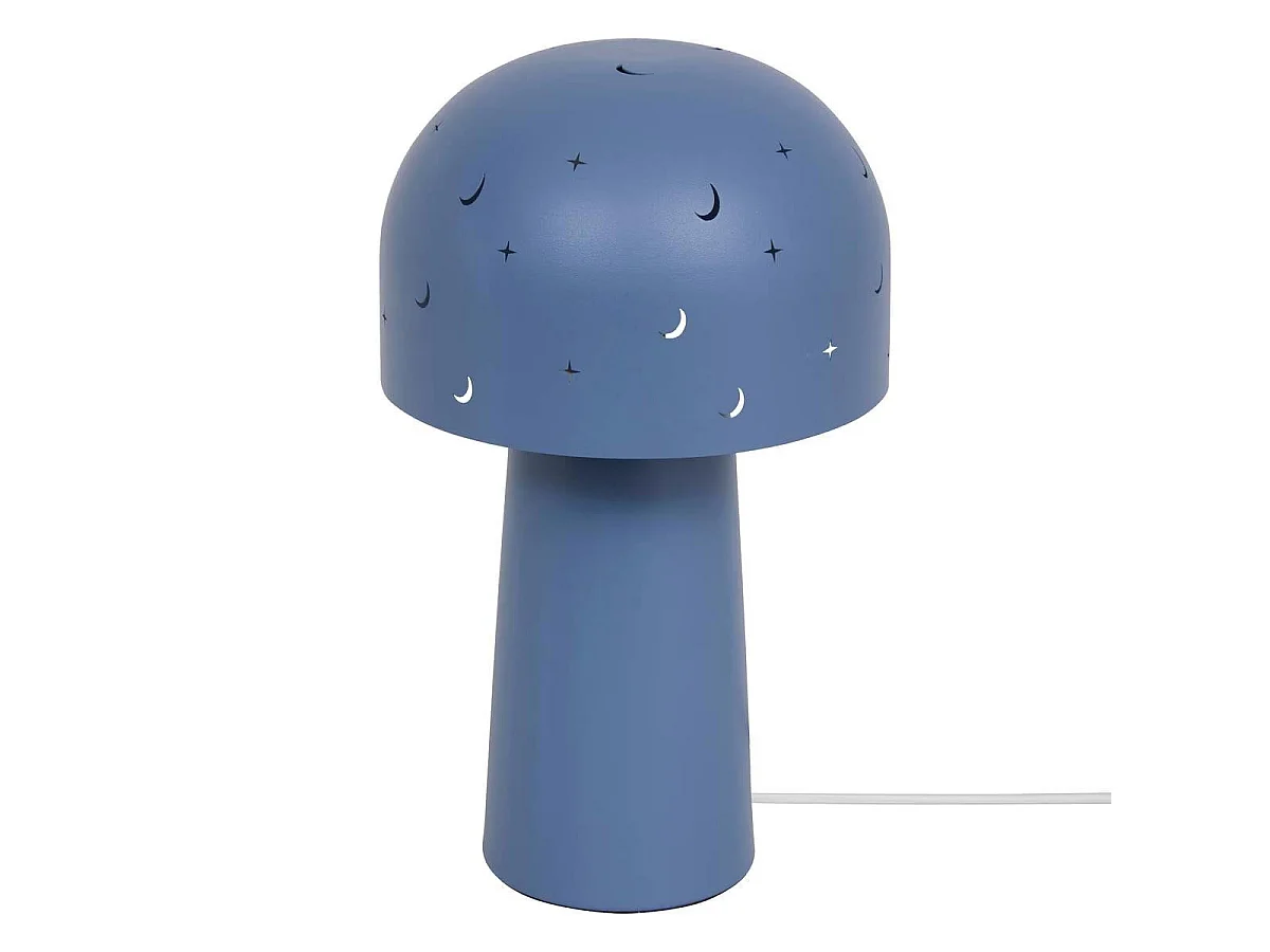 Lampe à Poser Enfant Champignon "Starry" 27cm Bleu