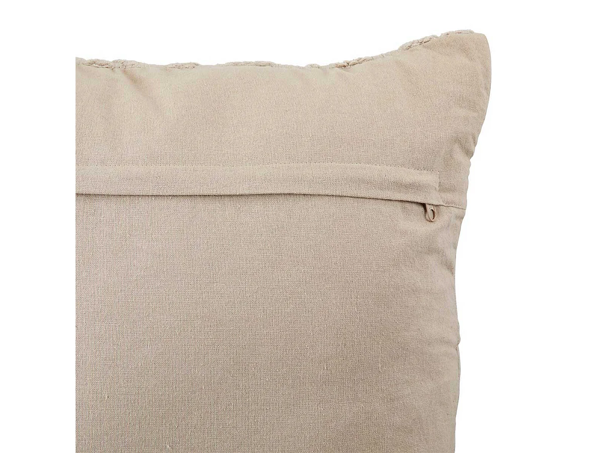 Coussin Déco Jacquard "Lethon" 38x58cm Beige Lin