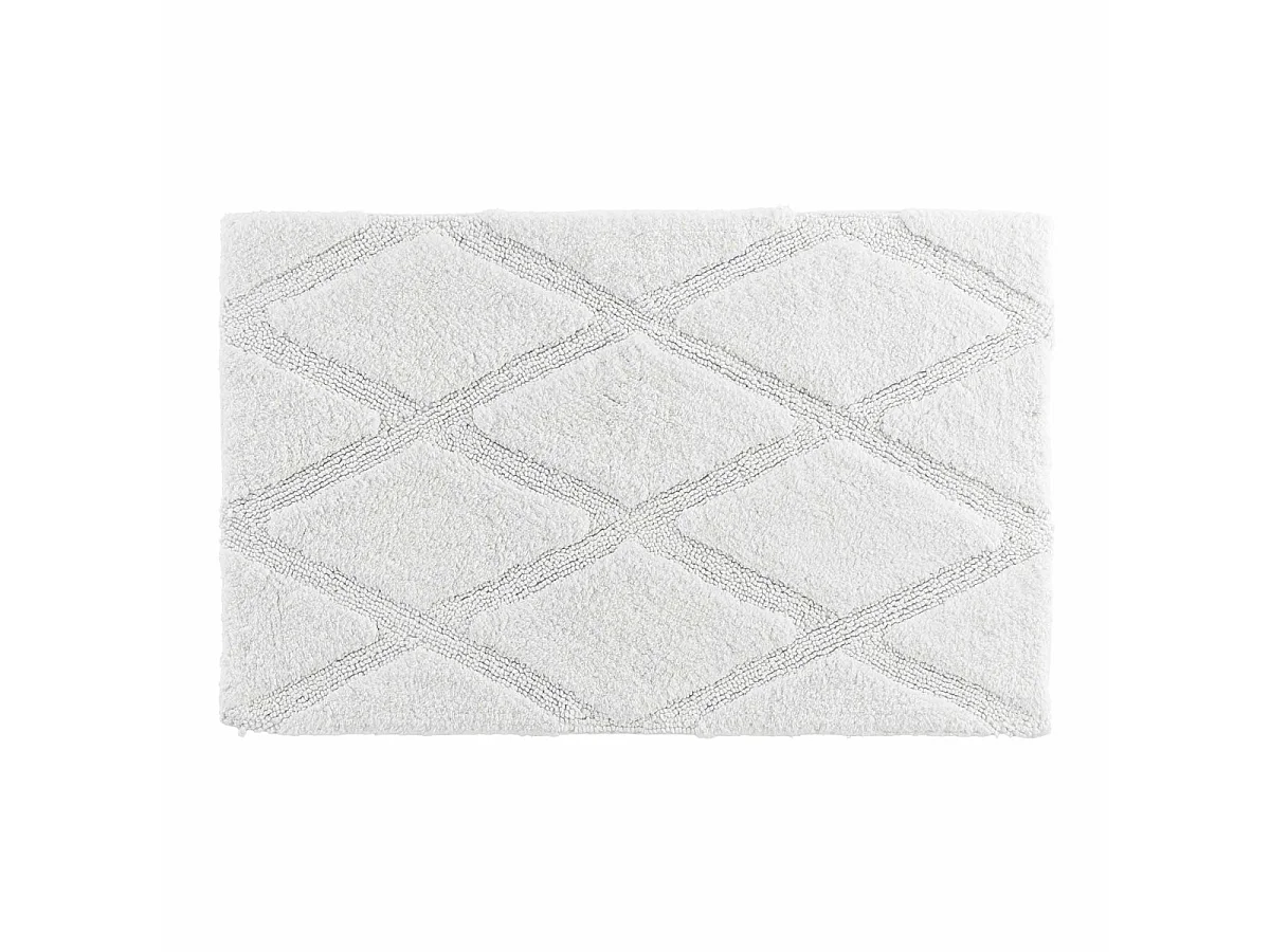 Tapis de Bain Tufté "Thais" 50x80cm Blanc