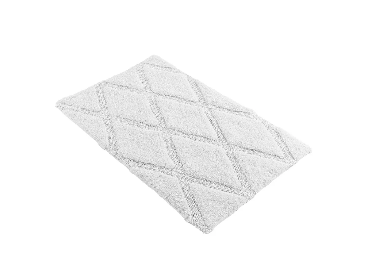 Tapis de Bain Tufté "Thais" 50x80cm Blanc